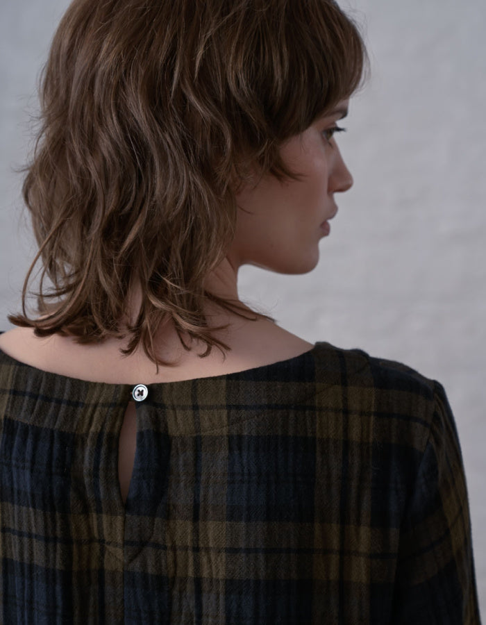Bibico Liz Blouse in Big Check