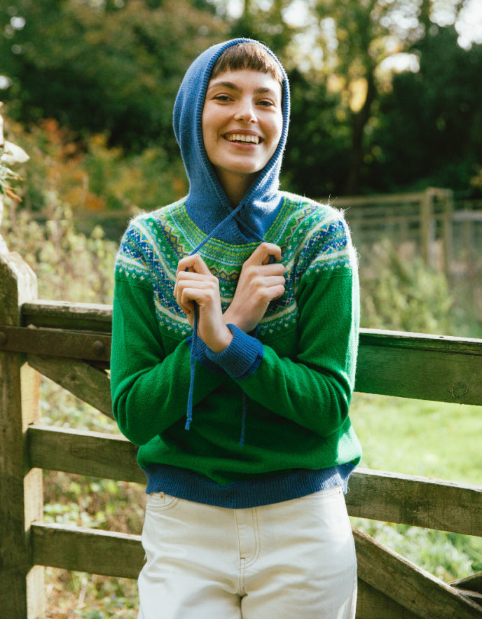 Eribe Alpine Hooded Sweater in Lucious
