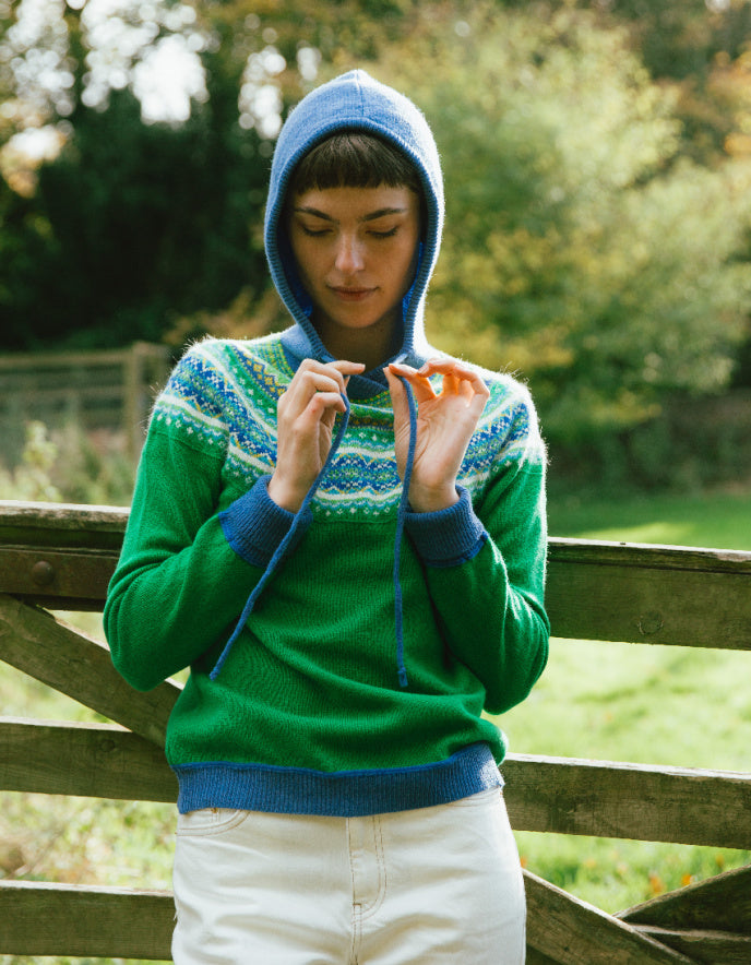 Eribe Alpine Hooded Sweater in Lucious