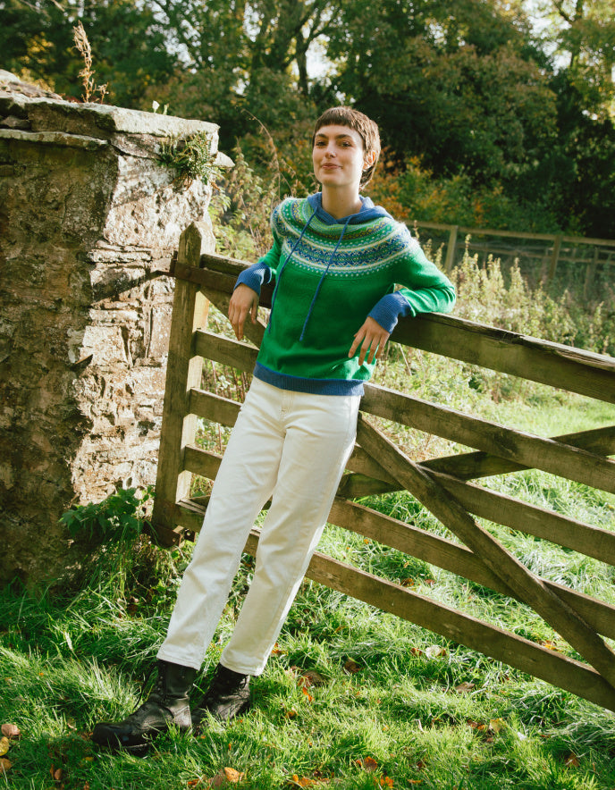 Eribe Alpine Hooded Sweater in Lucious