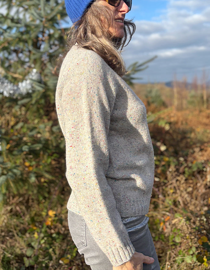 Harley Donegal Tweed Crew in Machair