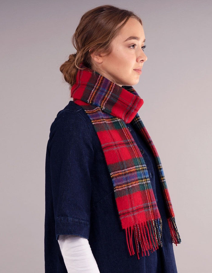 Lochcarron Lambswool Scarf in Maclean of Duart Tartan
