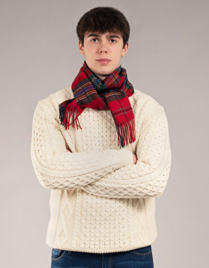 Lochcarron Lambswool Scarf in Maclean of Duart Tartan