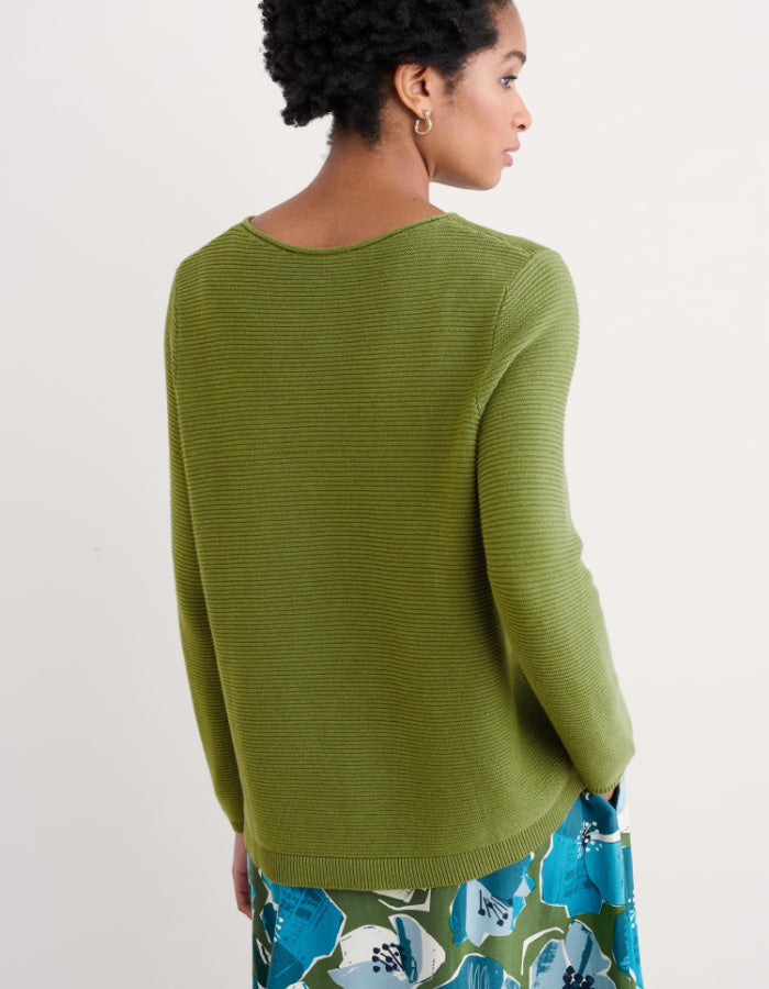 Seasalt Makers Jumper in Dark Citron