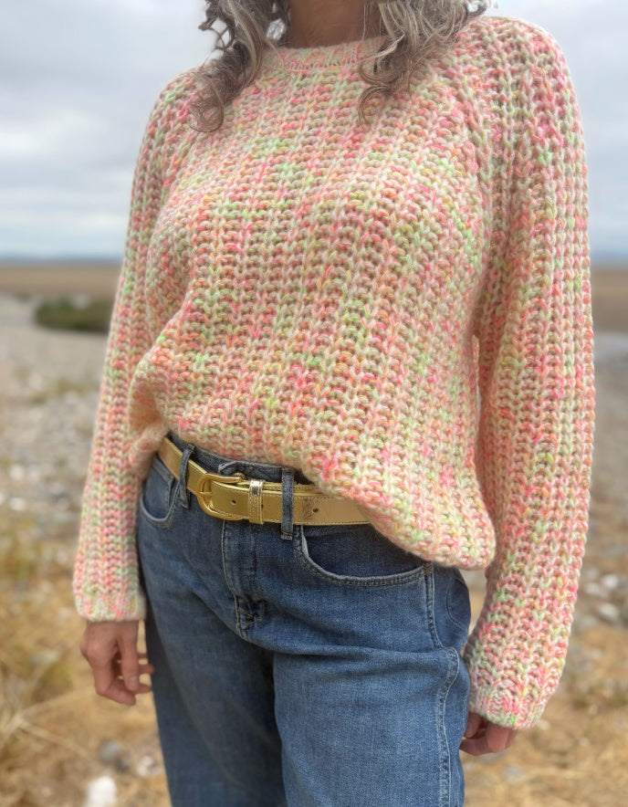 Milano Neon Fleck Boxy Knit