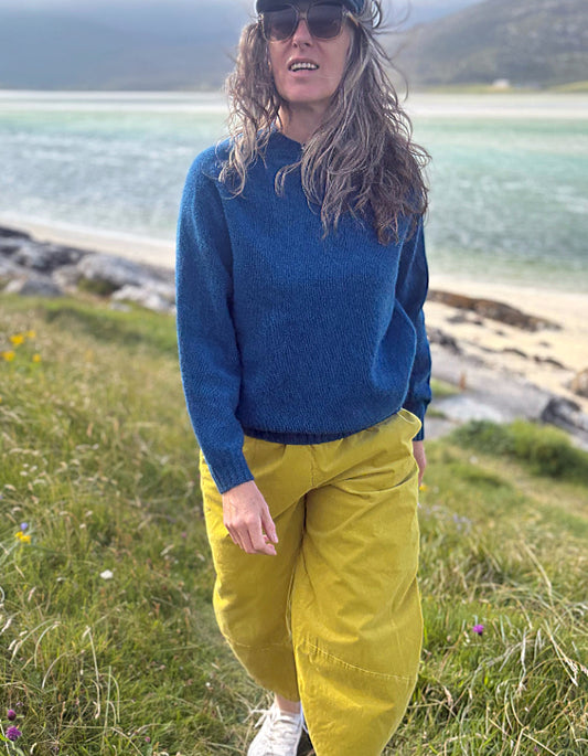 Harley Lambswool Crew in Neptune