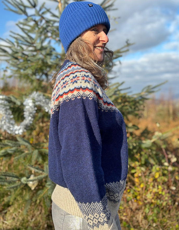 Harley Fair Isle Sweater in Nightsky