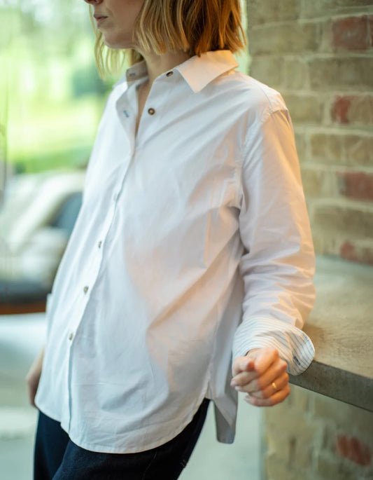 Chalk Nola White Shirt