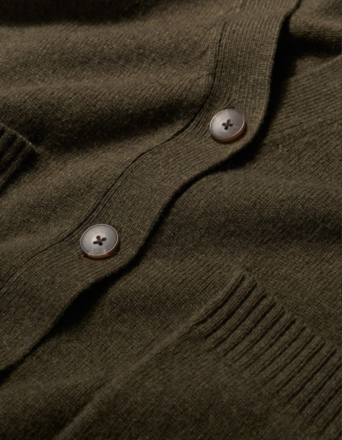 Seasalt Senara Cardigan in Rich Olive