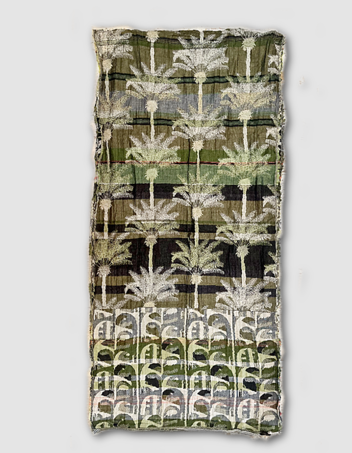 Letol Jacquard Amira Scarf in Olive