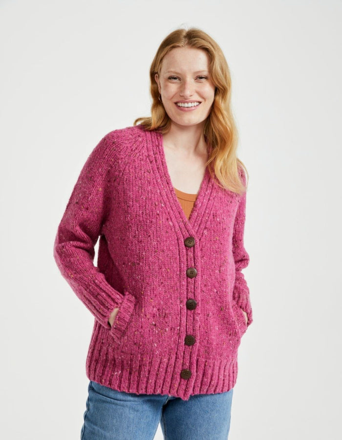 Aran Mills Donegal Cardigan with Side Pockets