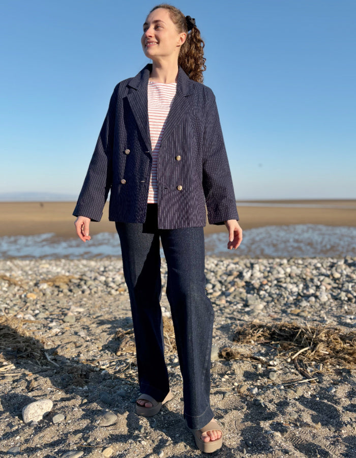 Batela Pinstripe Blazer