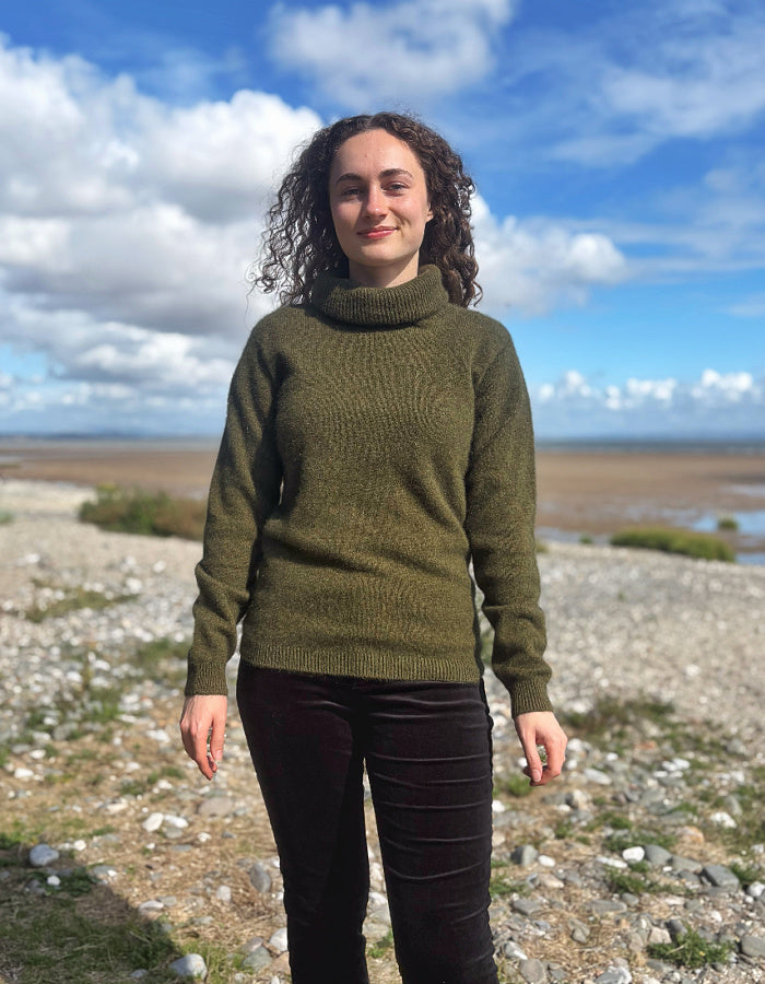 Noble Wilde Polo Neck Sweater in Avoka