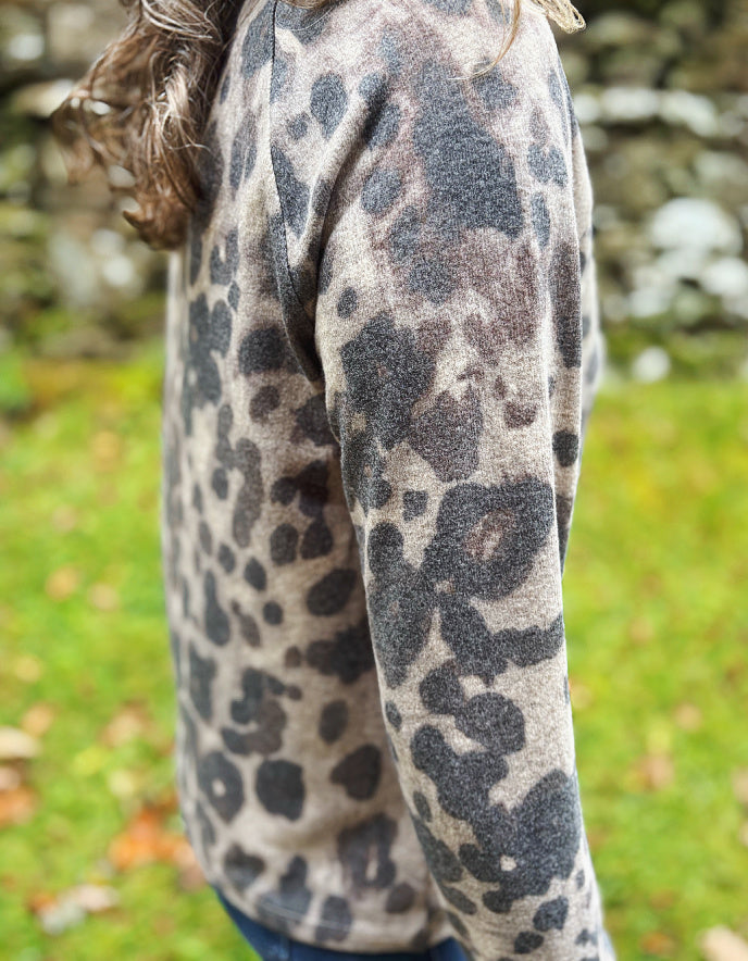 Betty Barclay Animal Print Cowl Top