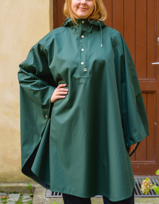 Danefae Danerain Poncho in Dark Forest