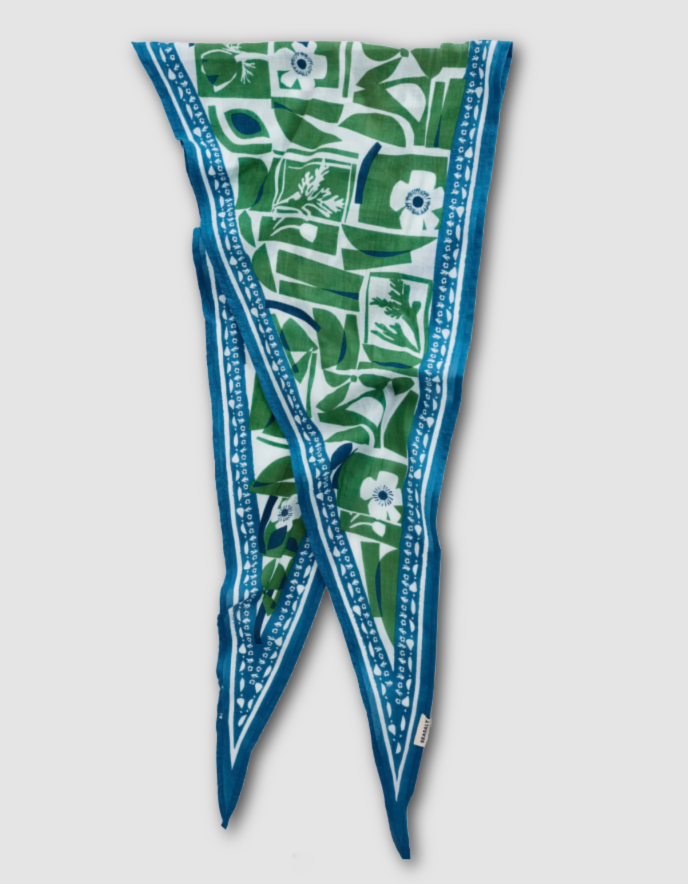 Seasalt Posy Triangle Scarf in Border Hedegrow
