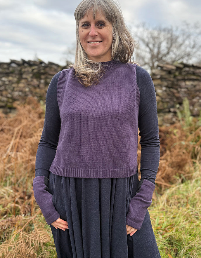 Ochre Lula Vest in Blueberry