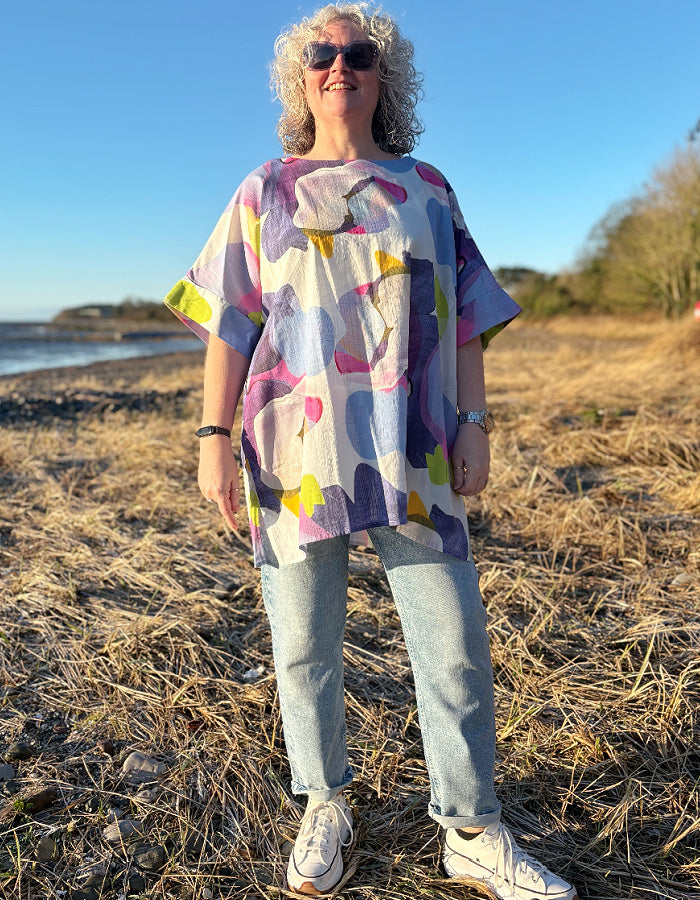 Luukaa Purple Swirl Tunic