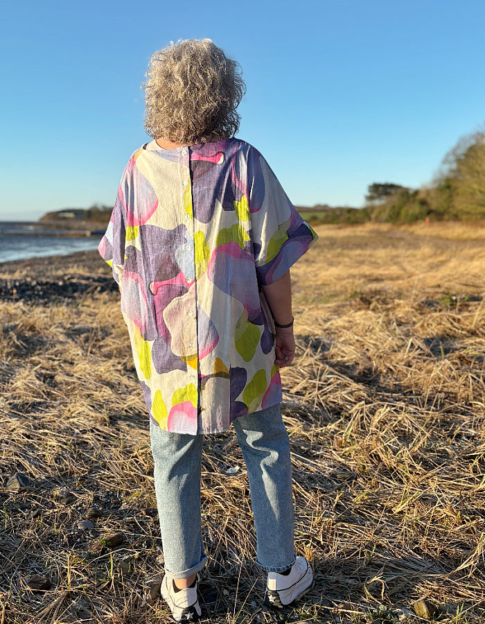 Luukaa Purple Swirl Tunic