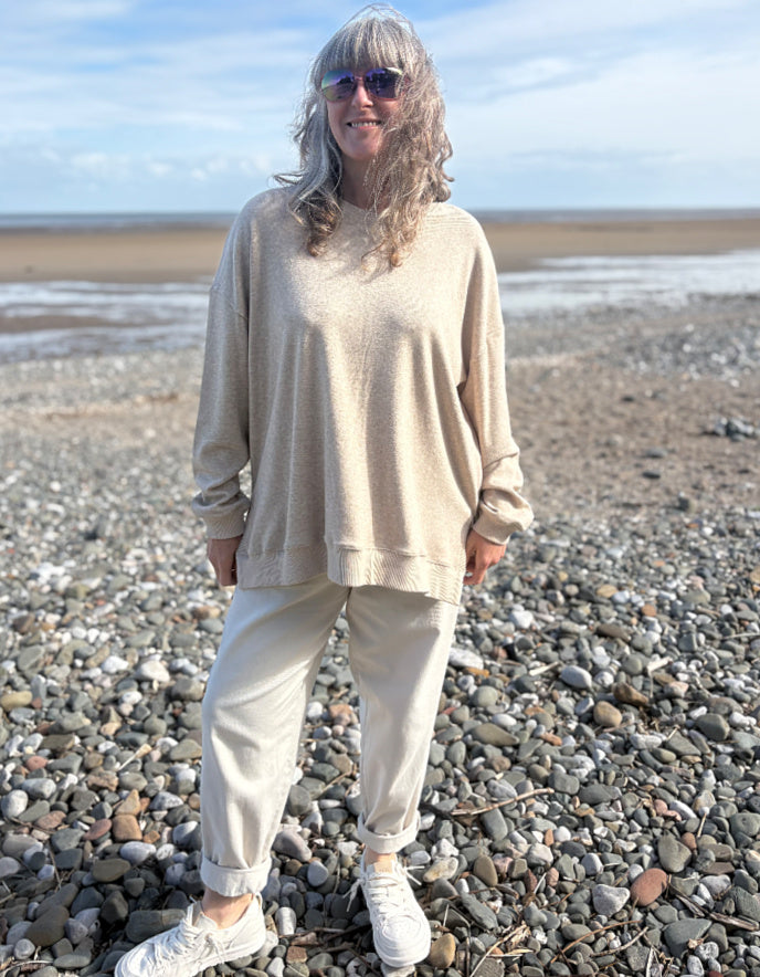 Chalk Rachel Sweatshirt in Beige Marl