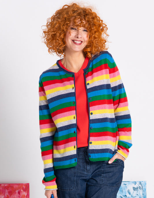 Heidekonigin Rainbow Cardigan