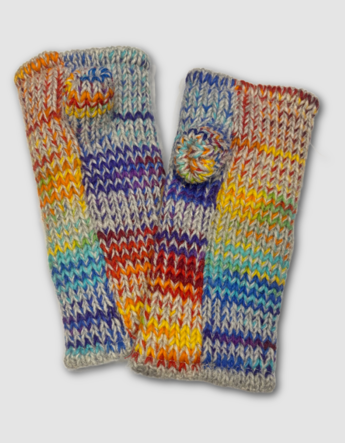 From the Source Rainbow Wrist Warmers