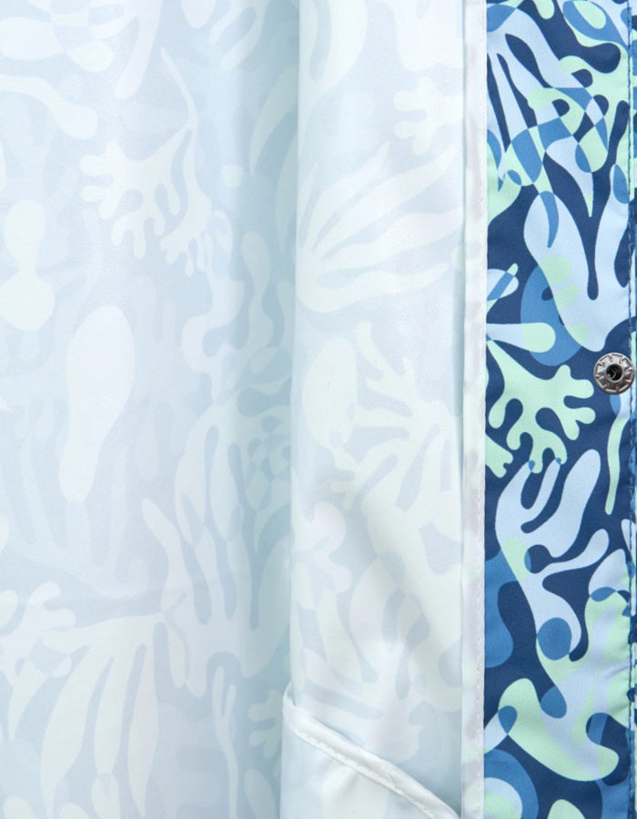 Batela Seaweed Print Raincoat