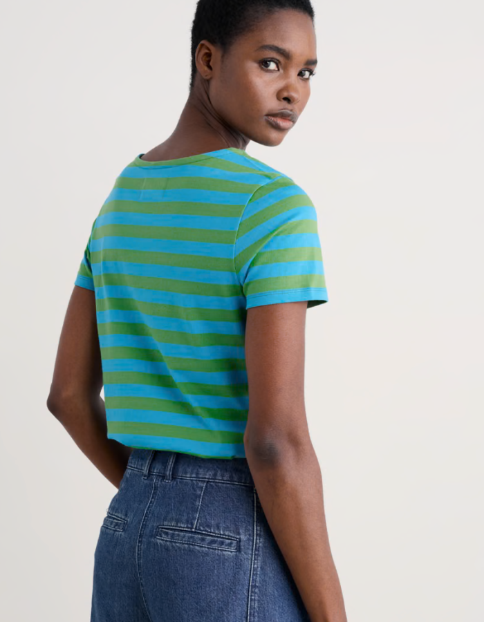 Seasalt Sailor T-Shirt in Scallion Hedgerow