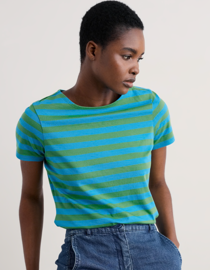 Seasalt Sailor T-Shirt in Scallion Hedgerow