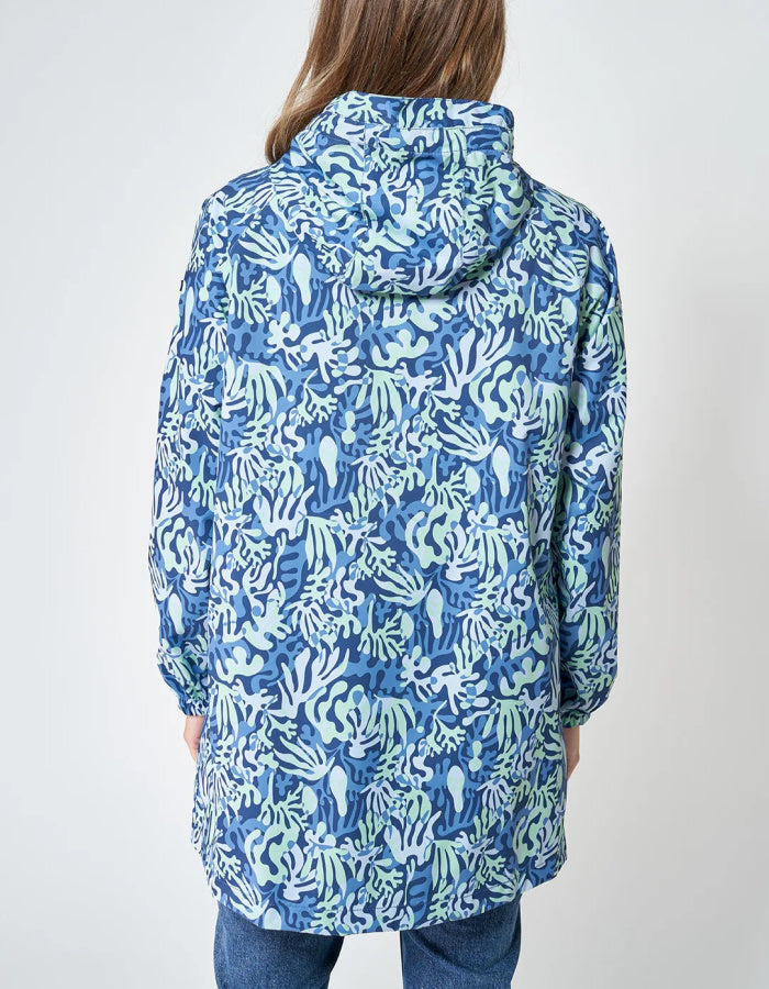Batela Seaweed Print Raincoat
