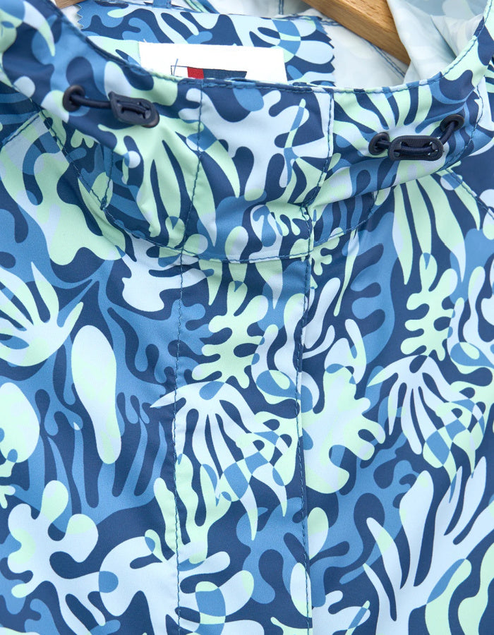 Batela Seaweed Print Raincoat