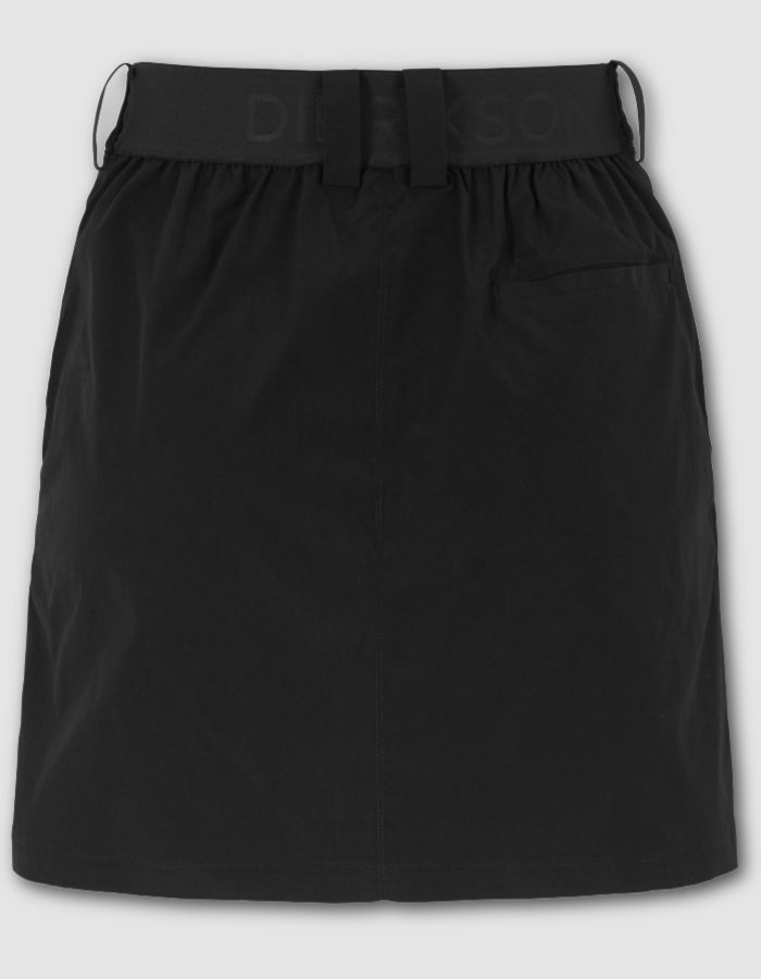 short black skort, a skirt with in built shorts perfect for hiking