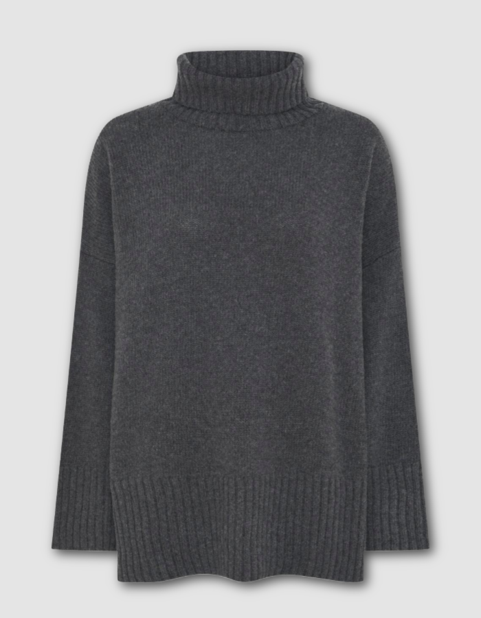 MUSE Wear Sky Sweater in Charcoal Eco Wool