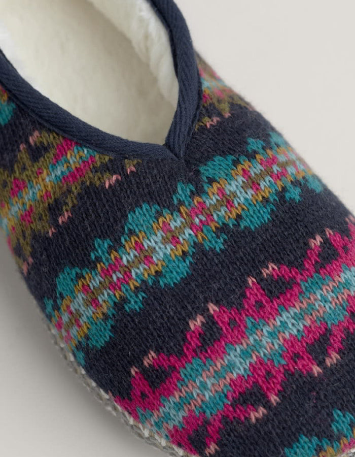 Seasalt Starry Eyed Borg Slippers in Palace Cove Maritime Multi