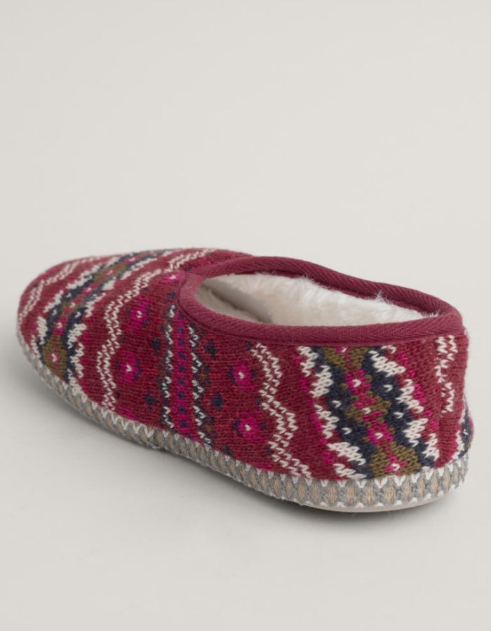 Seasalt Starry Eyed Borg Slippers in Well House Dahlia Mix