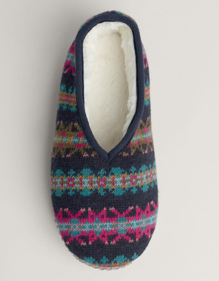 Seasalt Starry Eyed Borg Slippers in Palace Cove Maritime Multi
