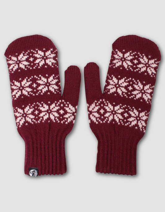 Danefae Daneicebird Mittens in Merlot