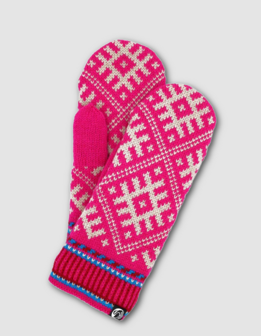 Danefae Danesuper Mittens in Neon Pink