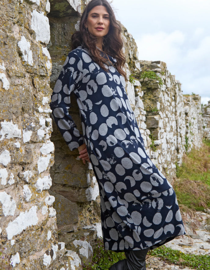 Sahara Brushed Jersey Spotted Bubble Dress