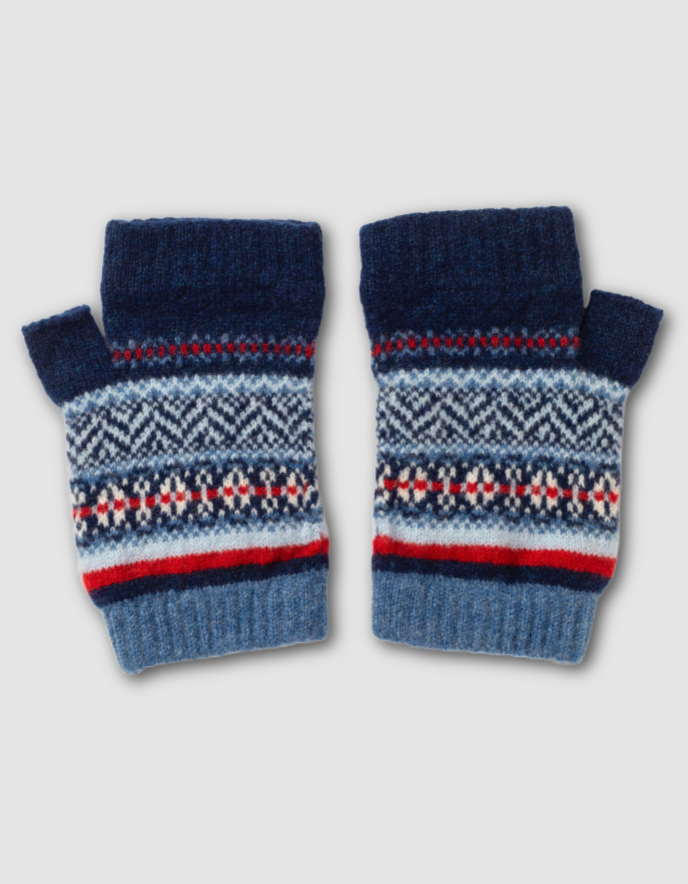 Eribe Stobo Open Mitts in Navy Reflection
