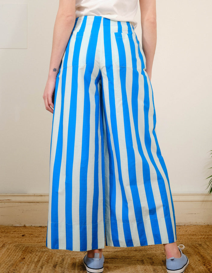 Pretty Vacant Drawstring Trousers in Deckchair Stripes