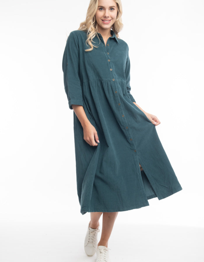 Cord shirt dress online