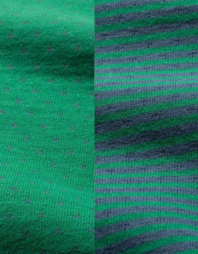 Heidekonigin Hooded Reversible T shirt in Green