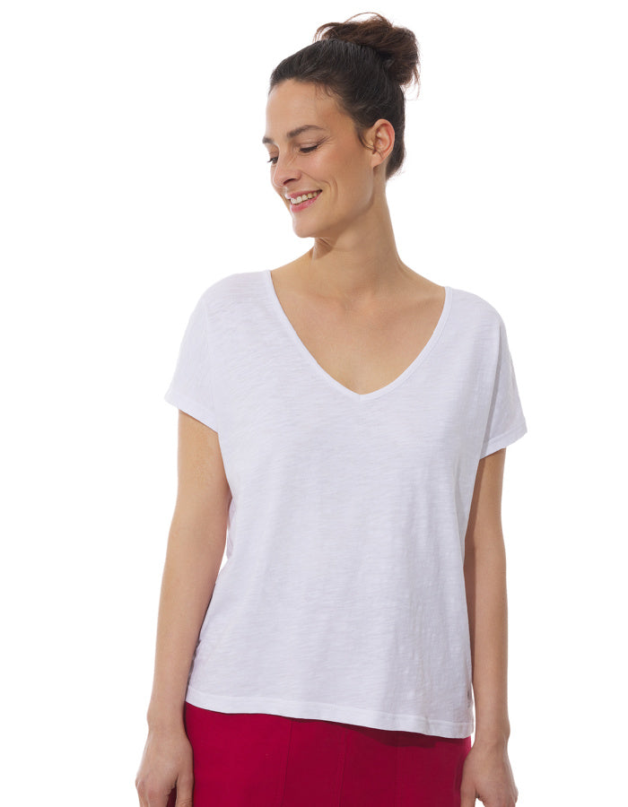 Mousqueton Vally Tee in White