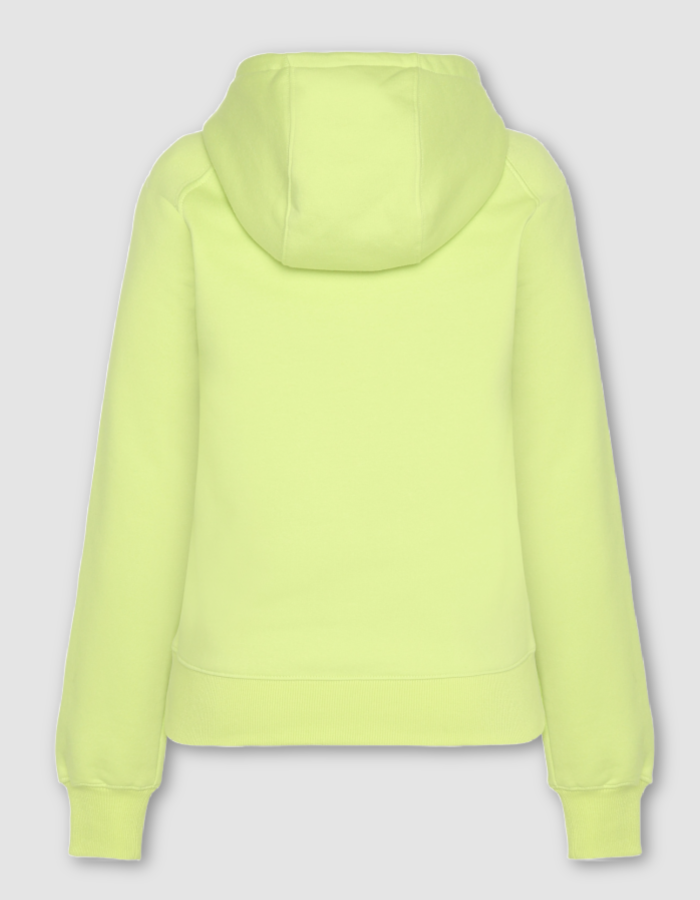 lime cotton hooded sweatshirt