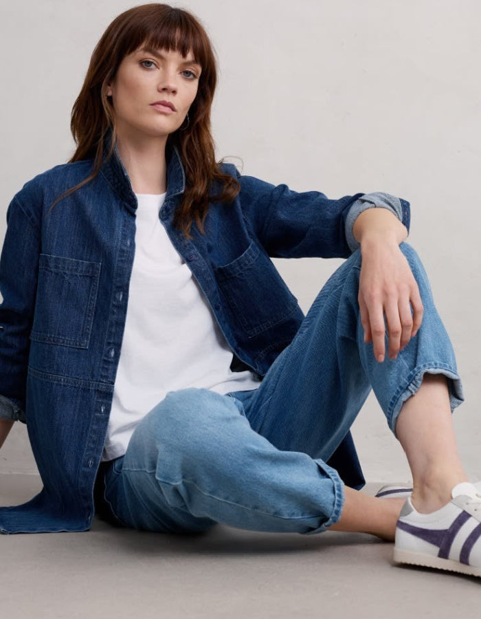 classic organic cotton white T-shirt boxy fit