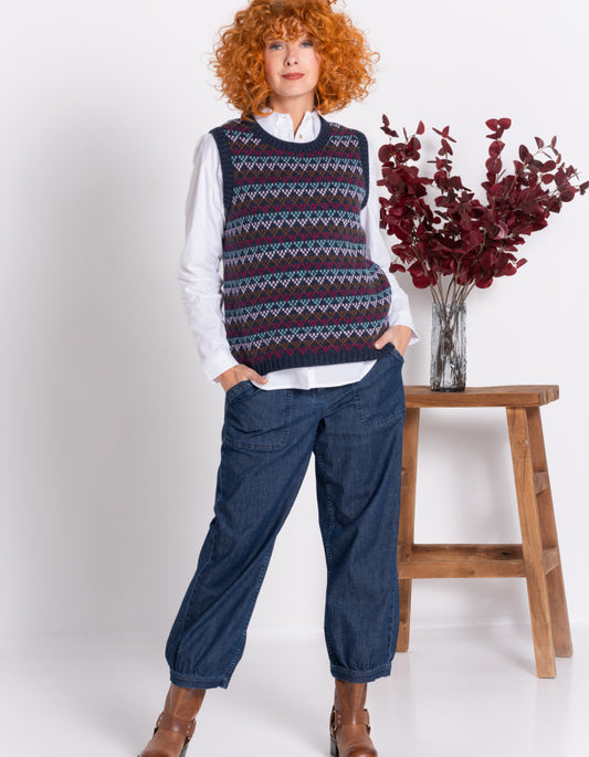 Heidekonigin Geo Fair Isle  Tank Top