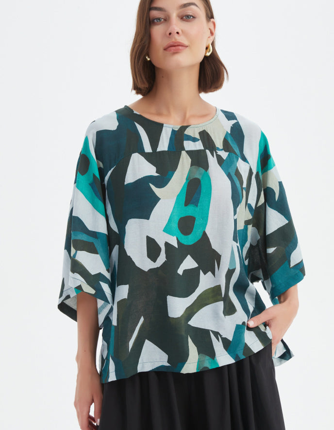 Tirelli Wide Sleeve Boxy Top