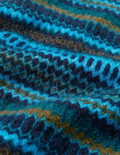 Seasalt Annik Fair Isle Vest in Cyan