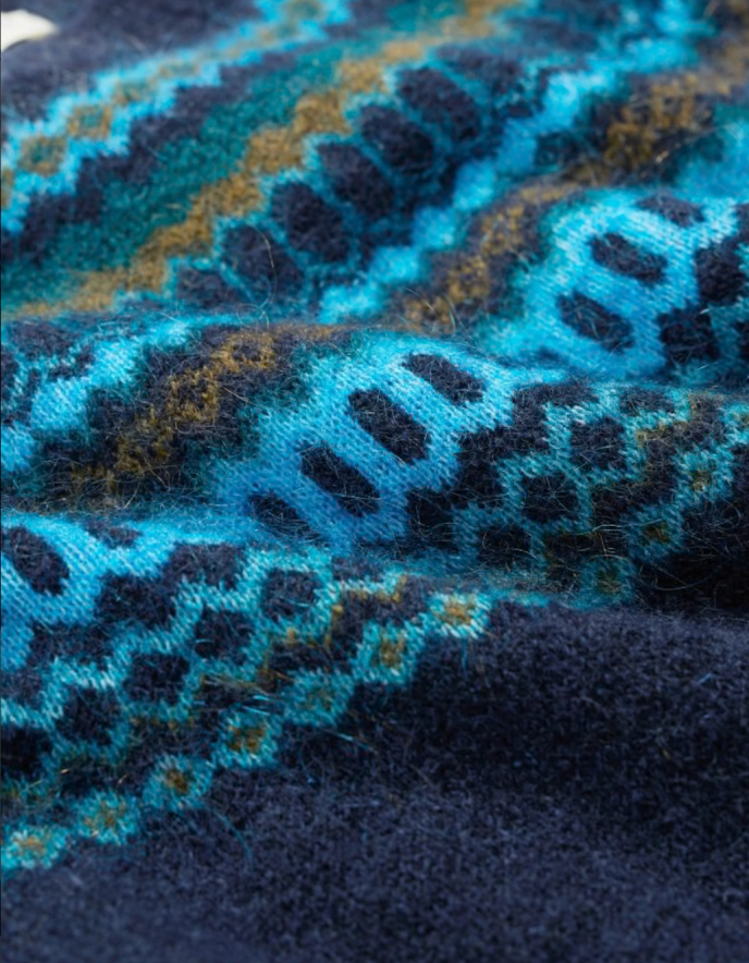 Seasalt Annik Fair Isle Jumper in Cyan